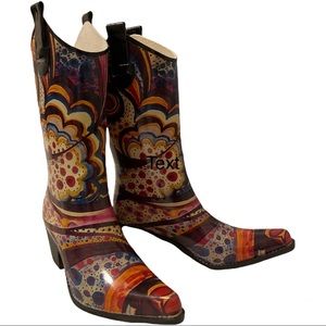 Corkys western cowboy rain boots size 6 EUR 36